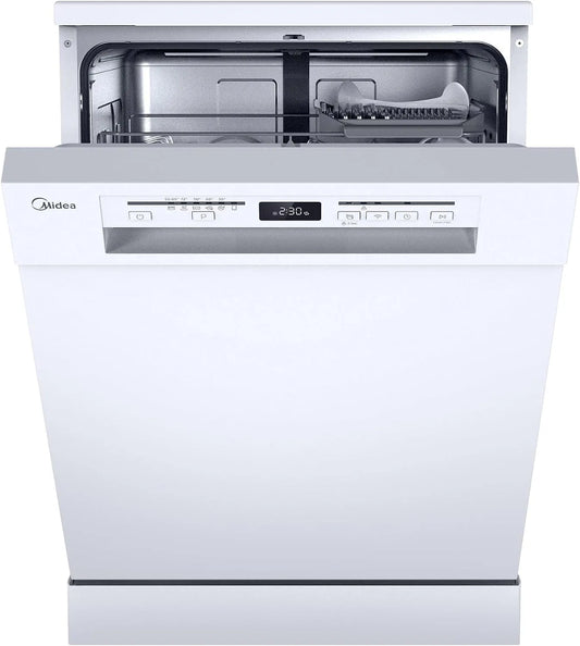 Midea vaatwasser, 60 cm, vrijstaand en onderbouw, automatische programma's voor servies