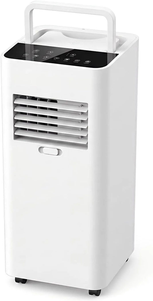 Airconditioner, 7000 BTU, 28 m2, stille werking, 7000 BTU Mobiele voor Ruimtes tot 28 m2, Slimme AC Unit met Afstandsbediening, Stille Slaapstand