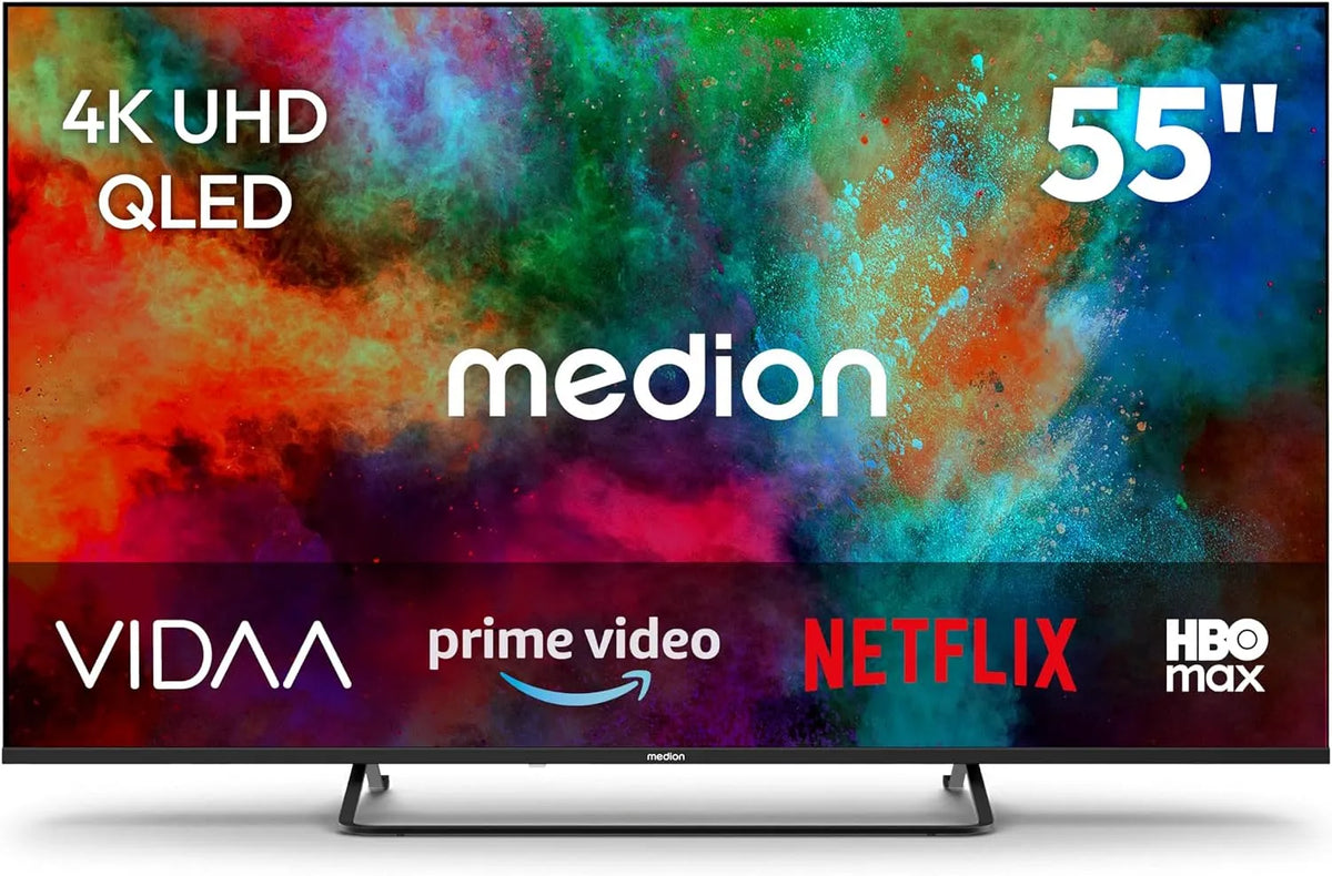 MD855602 MEDION 138 Smart TV, 138.8 cm, Bluetooth-connectiviteit, beeldscherm met netwerk- en multimediafuncties