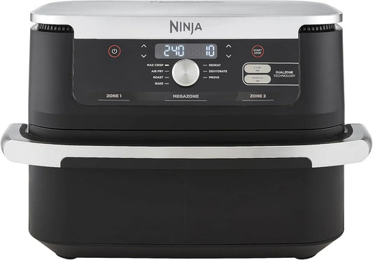 Ninja AF500EU airfryer, Foodi FlexDrawer, 2 Laden Met Uitneembare Verdeler
