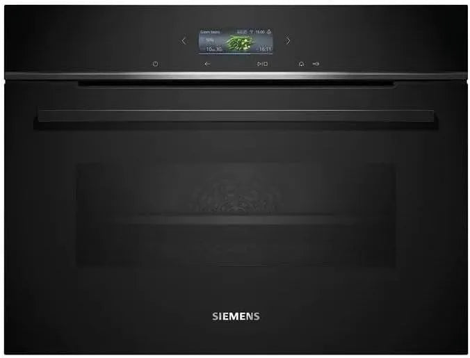 Siemens CB774G1B1 elektrische oven, 45 cm, 60 x 45 cm, touchbediening, automatische werking, iQ700 Slimme ingebouwde compacte oven, Made in Germany