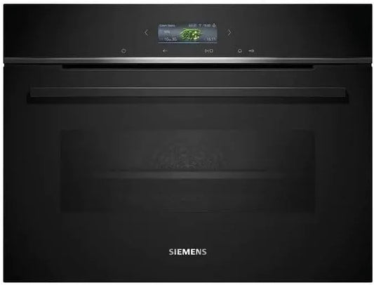 Siemens CB774G1B1 elektrische oven, 45 cm, 60 x 45 cm, touchbediening, automatische werking, iQ700 Slimme ingebouwde compacte oven, Made in Germany