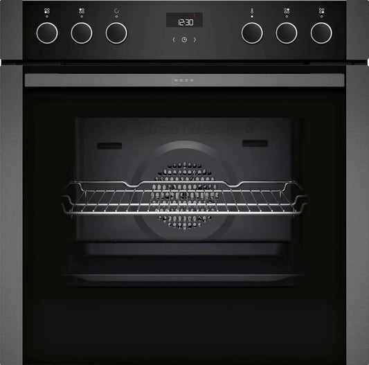 E1ACE2AG3 N 50 elektrische oven, 60 cm, 60 x 60 cm, bakfuncties met temperatuur- en tijdregeling