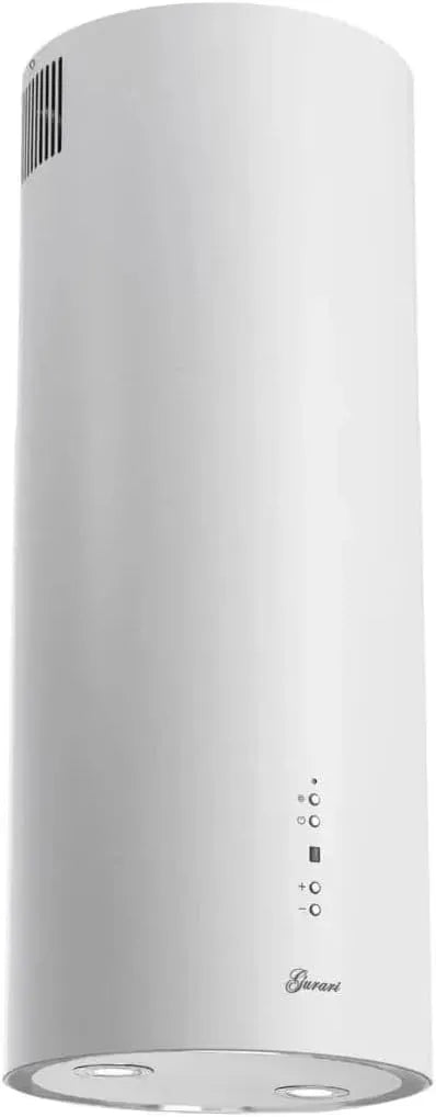 I 385 afzuigkap, 36 WH, 36 cm, 4 standen, digitaal display, GURARI Eilandkap GCH 36 WH Prime, rond eiland 36 cm