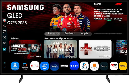 Samsung AI 50 QLED 50Q7F3 Smart TV, 50 inch, Quantum Dots, beeldscherm met netwerk- en multimediafuncties