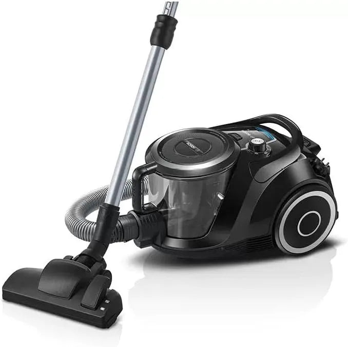 Bosch BGC41XSIL stofzuiger, 68 dB, 700 W, stille werking, zakloos opvangsysteem, voor mensen met allergieën, voor parket, extra stil, lange kabel