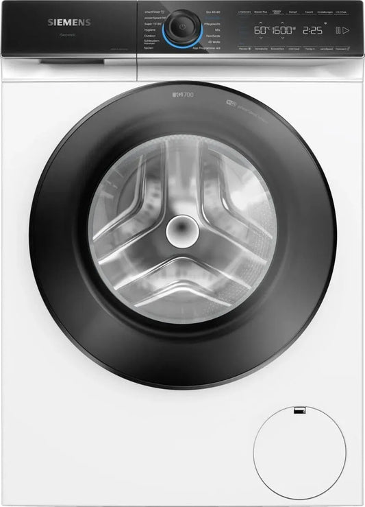 Siemens WG46B2071 wasmachine, Slimme 9 kg, Made in Germany, smartFinish strijkhulp, snel wassen met speedPack XL, mini-lading voor onderdelen