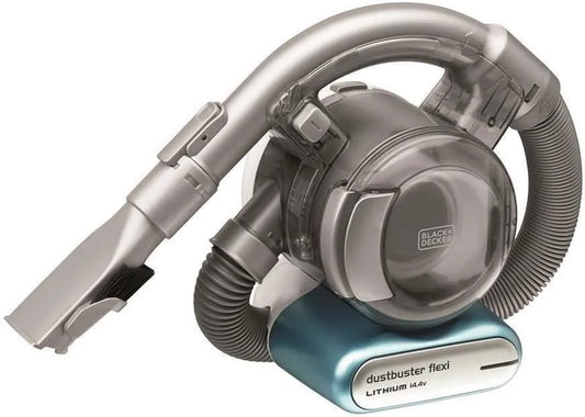 BLACK+DECKER PD1420LP handstofzuiger, 14,4 V, draadloos gebruik, Lithium Dustbuster Flexi, met flexibele zuigslang, 1 stofzuiger inclusief laadstation