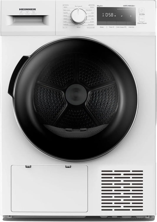 HHPD-M8G3A warmtepomp, digitaal display, elektrische verwarming en warmwaterbereiding