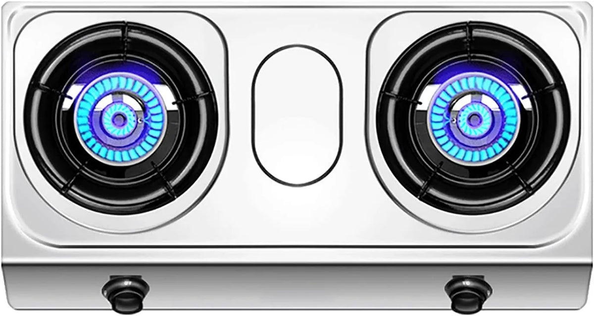 Gaskookplaat, 71 cm, IBOWZ Brander gasfornuis Draagbare desktop, afzonderlijk regelbare gasbranders