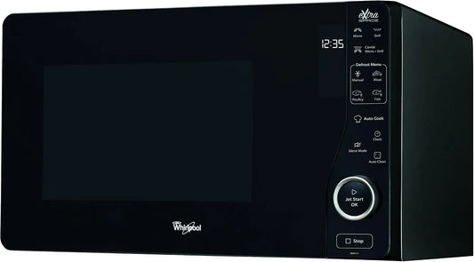 Whirlpool MWF 421 BL magnetron 800 W, zwarte vrijstaande microgolfoven