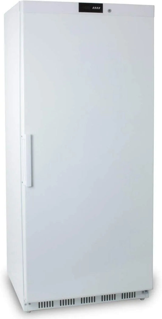 R600A ECO 600 vriezer, ZORRO Bewaardiep liter F, wit Gastro diep met volledige deur, digitale thermostaat