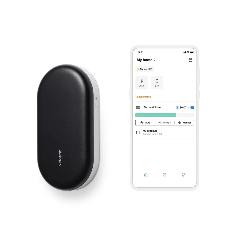 Airconditioner, wifi-bediening, Netatmo Slimme AC-controller, Slimme airconditioning, Compatibel met alle s en lucht-naar-lucht warmtepompen