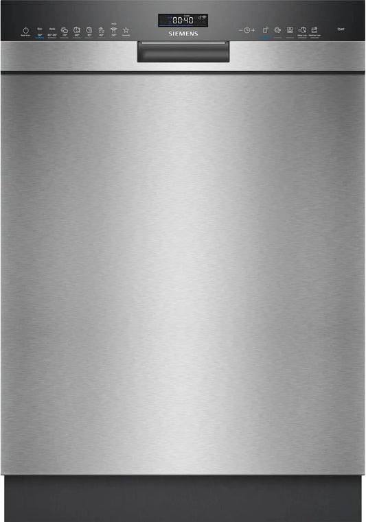 Siemens SN45ZS07CE vaatwasser, 60 cm, roestvrijstalen behuizing, stille werking, iQ500 Slimme onderbouw, Made in Germany, roestvrij staal, extra stil