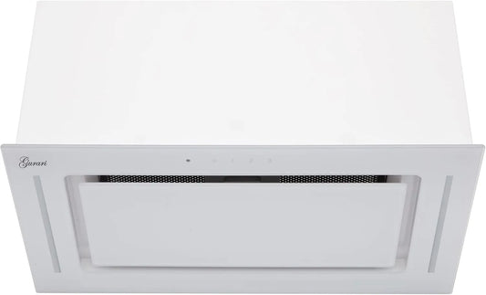 E 217 WH afzuigkap, 1000 m3/h, 52 cm, 3 niveaus, GURARI plafondkap GCH 52 Prime, zeer sterke afzuiging, afzuiglucht/gerecyclede lucht