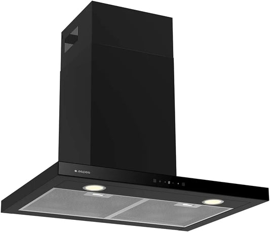 ACPT601AN afzuigkap, 634 m3/h, 68 dB, 60 cm, 4 snelheden, Aspes type T, touch-bediening, vaatwasmachinebestendige filter