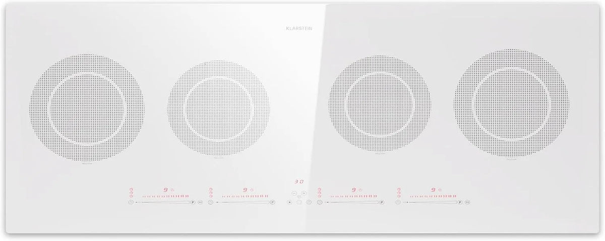 Klarstein inductiekookplaat, 11600W, 90 cm, 5-pits, 90 cm glaskeramische met 5 kookzones, efficiënte glaskeramische kookplaat