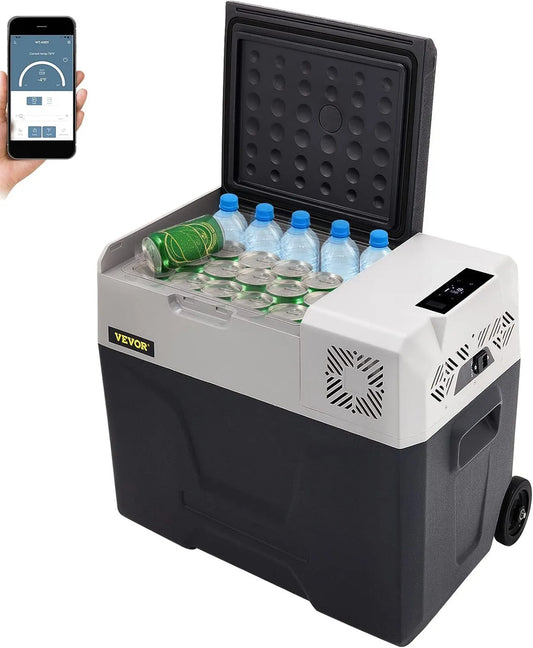 VEVOR 50 compressorkoelbox, liter autokoelkast, mini-koelkast, auto en stopcontact