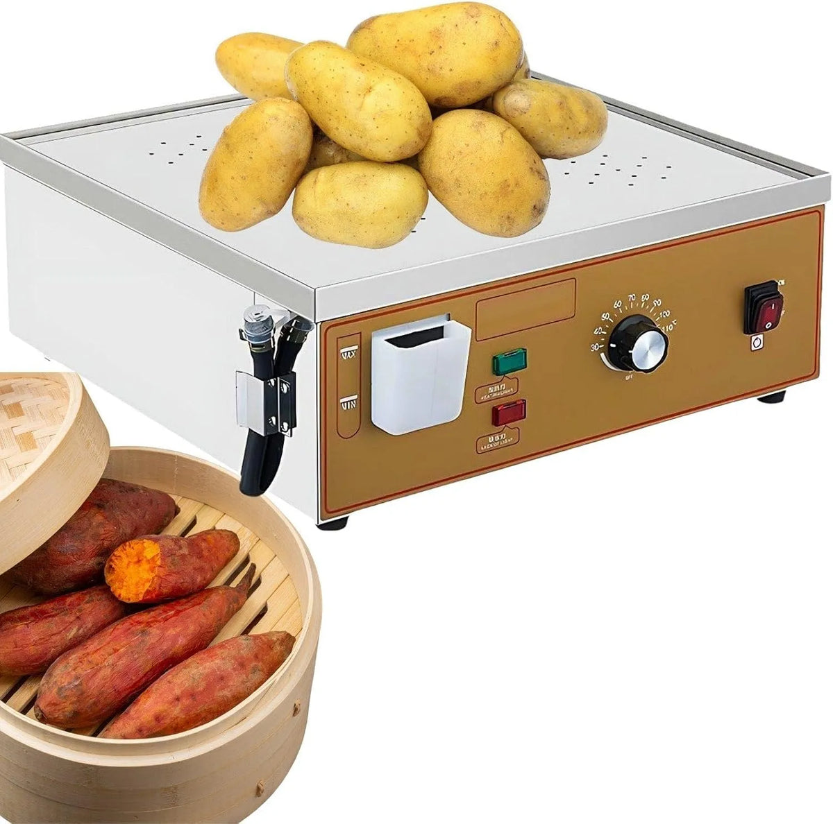 Elektrische oven, Professionele elektrische stoomoven, bakfuncties met temperatuur- en tijdregeling