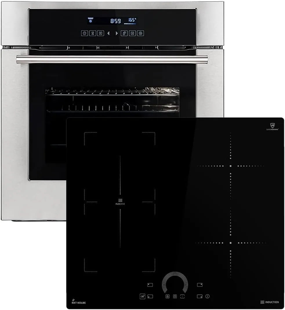 EB8015ED IH85901FZ elektrische oven, timer, automatische werking, Fornuis 60cm Inbouw oven, 59cm Inductie kookplaat, Hete lucht