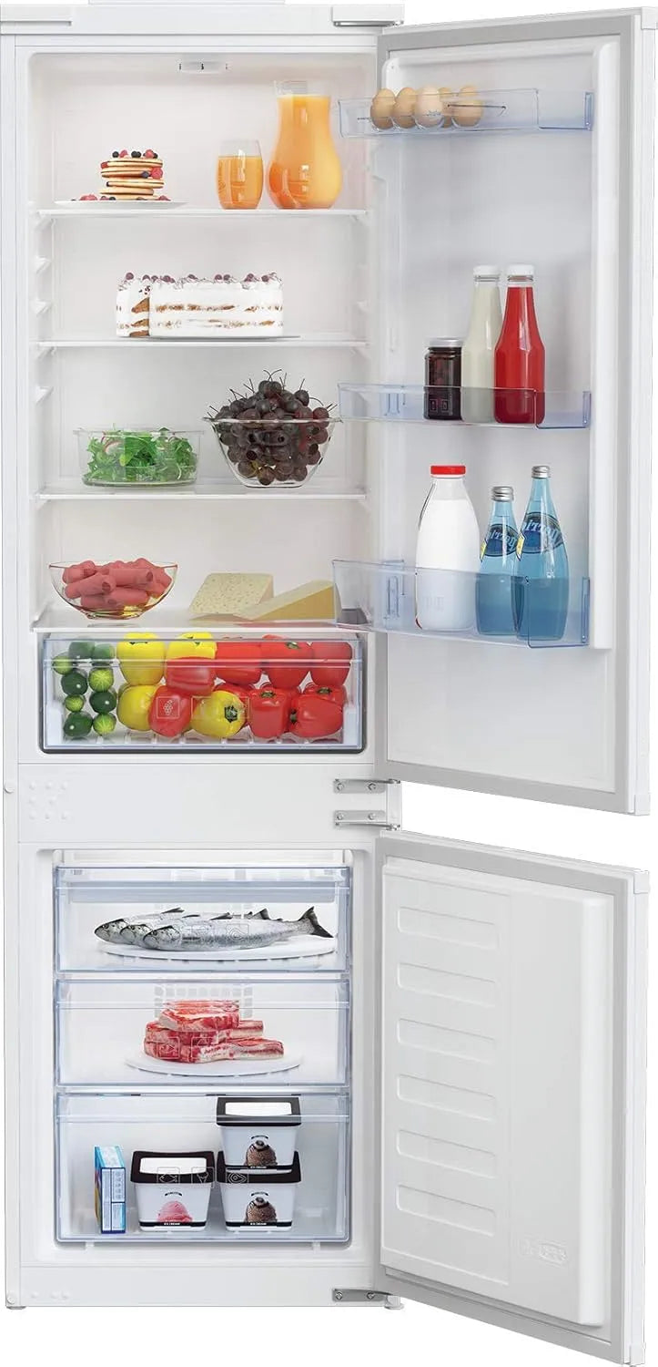 Beko BCSA285K4SN koel-vriescombinatie, inbouw koel / vriescombinatie