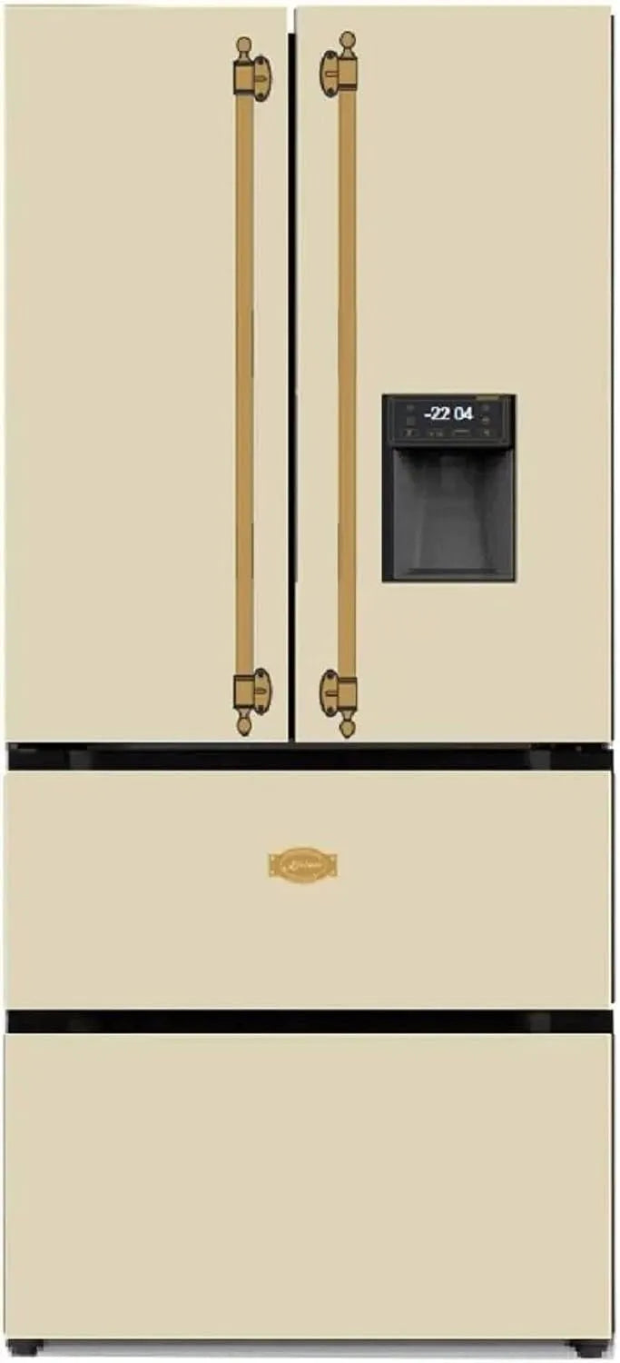 KS 80425 koel-vriescombinatie, 506 l, 83 cm, 183 cm, No Frost, No Frost-technologie, Kaiser ElfEm Side-By-Side koelkast, retro koelkast
