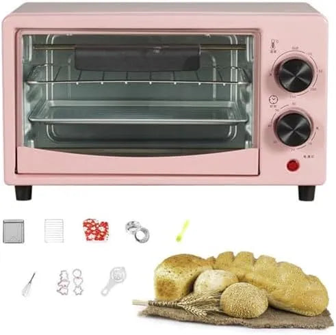 0-230C elektrische oven, heteluchtfunctie, 12L Elektrische Aanrecht Oven, Compacte Convectie Broodrooster met Verstelbare Temp